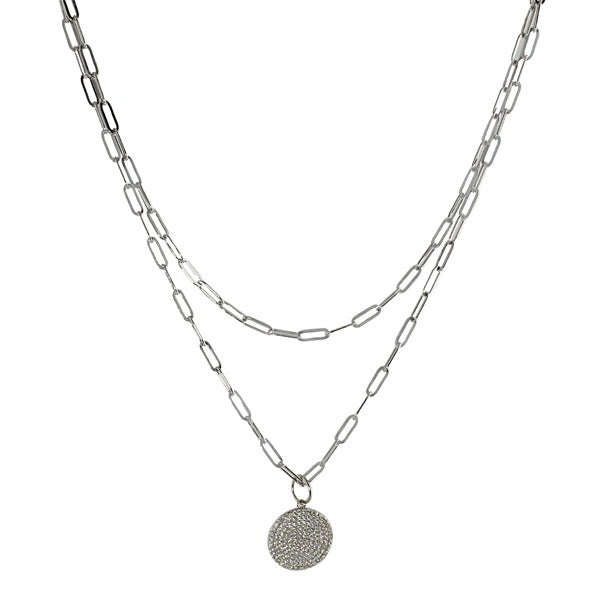 LONG LINK MINI CHARM NECKLACE