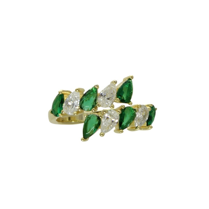 PEAR STONES WRAP RING