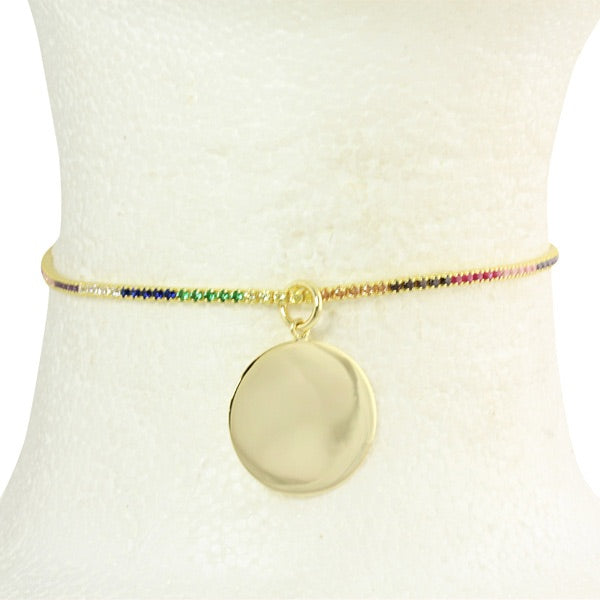 THIN RAINBOW CHOKER