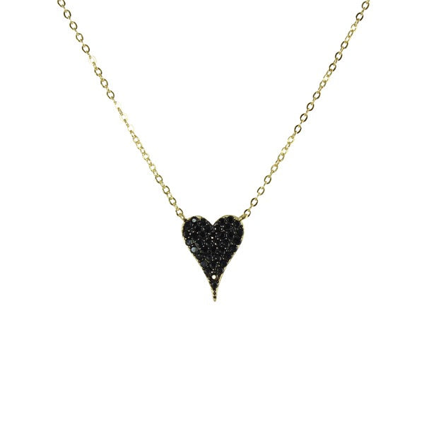 Black heart necklace 