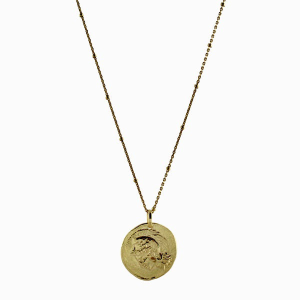 DOUBLE SIDED COIN NECKLACE