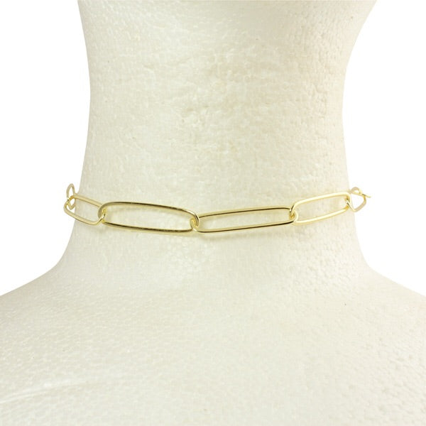 LONG  PAPER CLIPLINK CHOKER