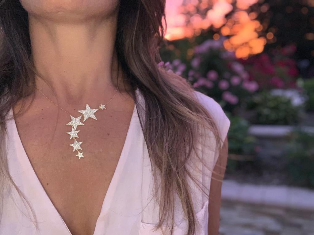 LARGE PAVÈ STARS LARIAT