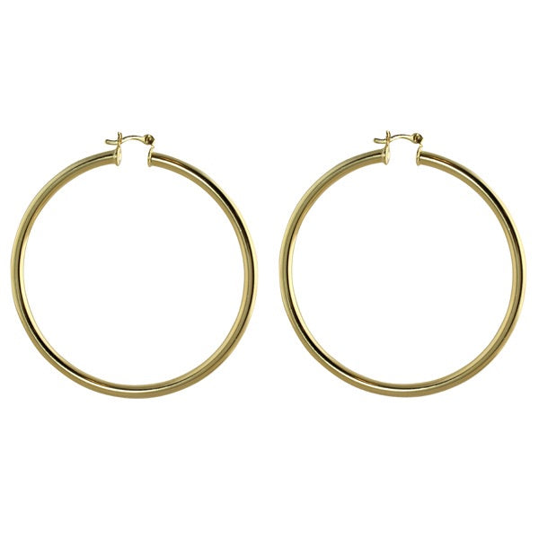 THICK TUBE HOOP EARRINGS