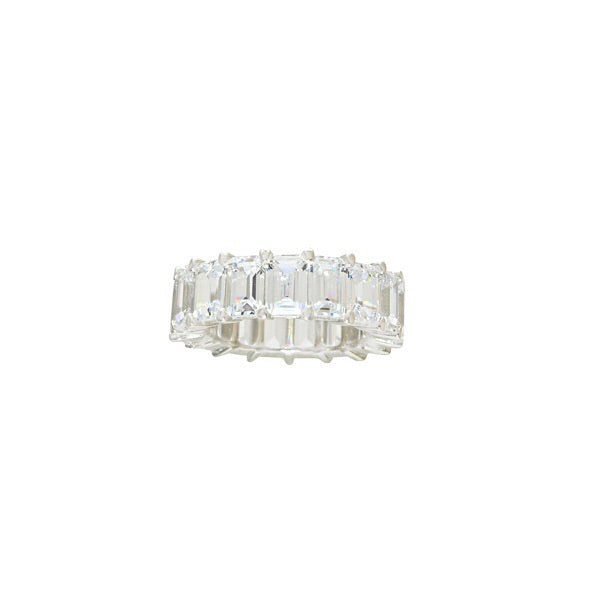 EMERALD CUT ANNIVERSARY BAND - adammarcjewels