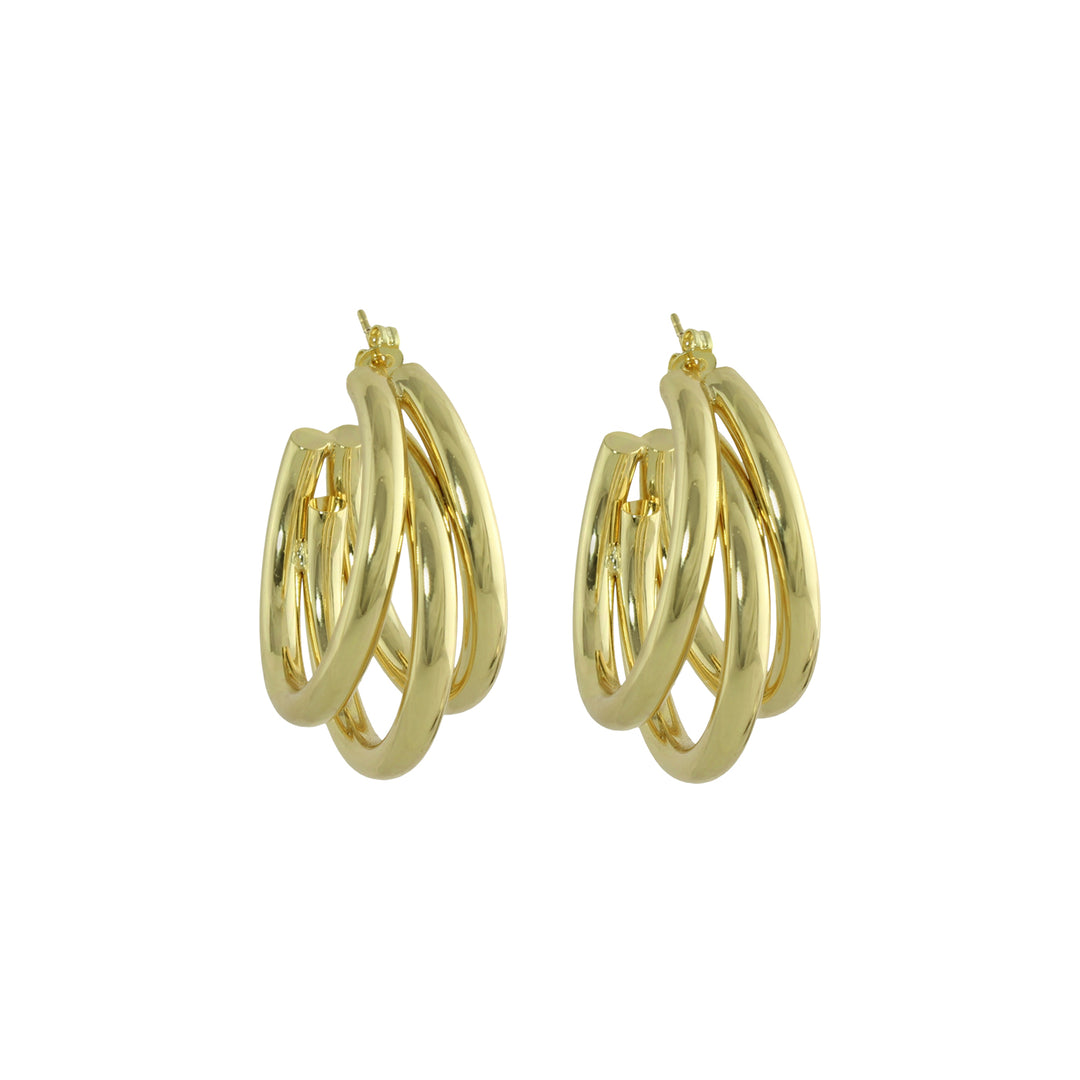 Triple hoop earrings 