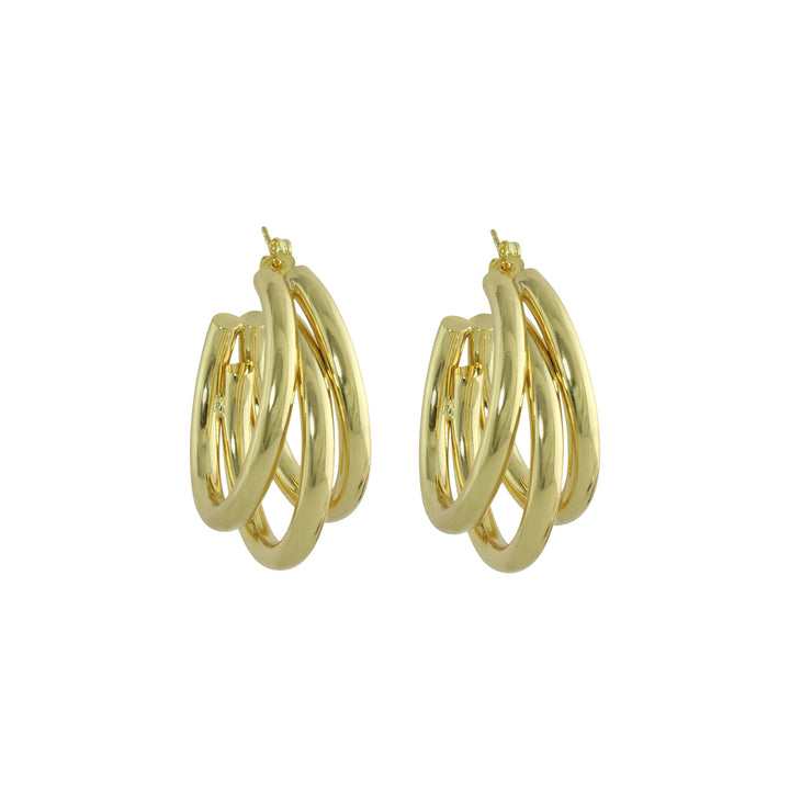 Triple hoop earrings 