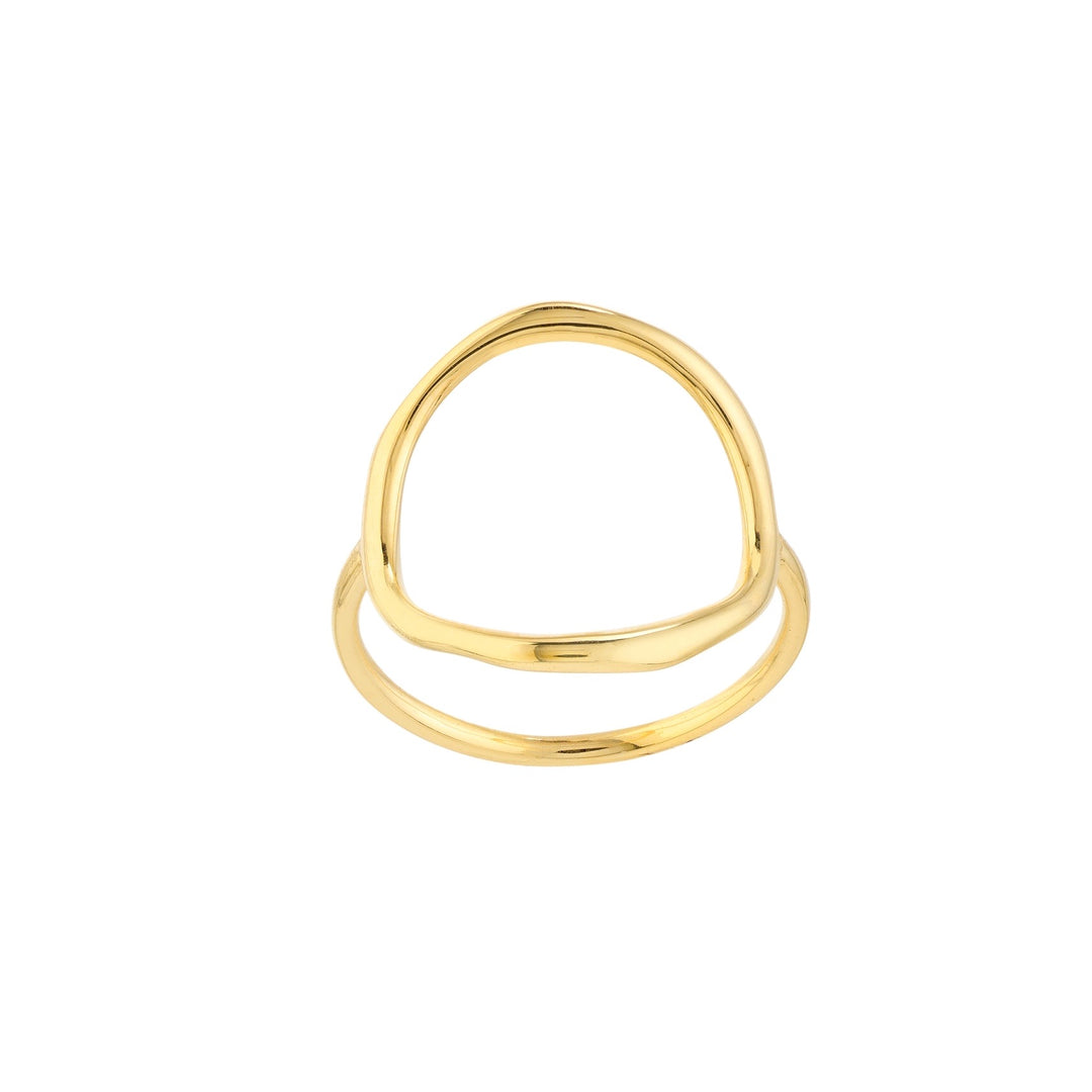 14K OPEN HEART RING