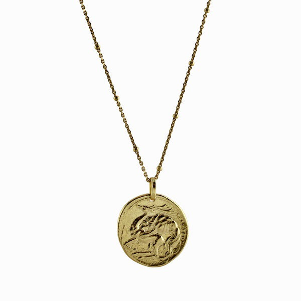 DOUBLE SIDED COIN NECKLACE