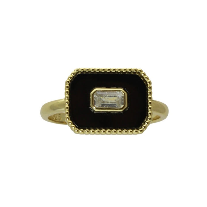 ENAMEL BLOCK RING