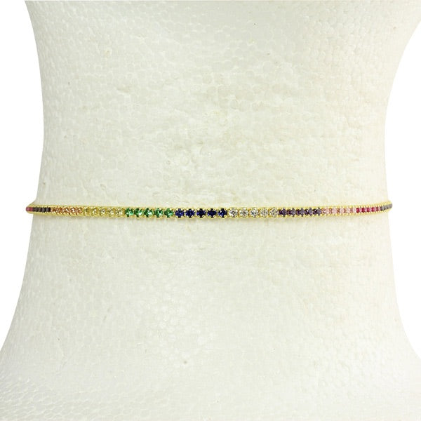 THIN RAINBOW CHOKER