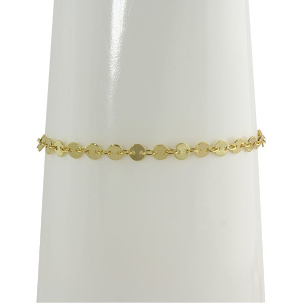 GOLD DISC BRACELET