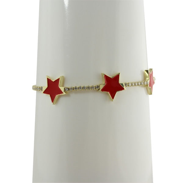 ENAMEL STAR BRACELET