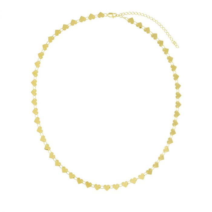 14k mirrored heart necklace