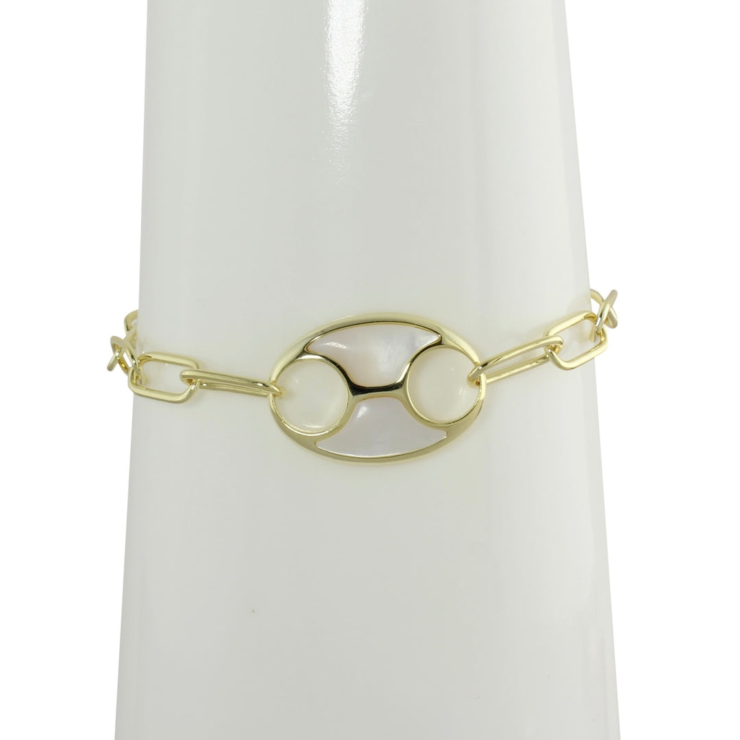 ENAMEL MARINER SINGLE LINK BRACELET
