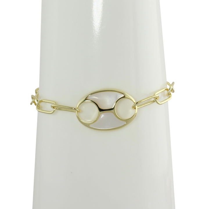 ENAMEL MARINER SINGLE LINK BRACELET