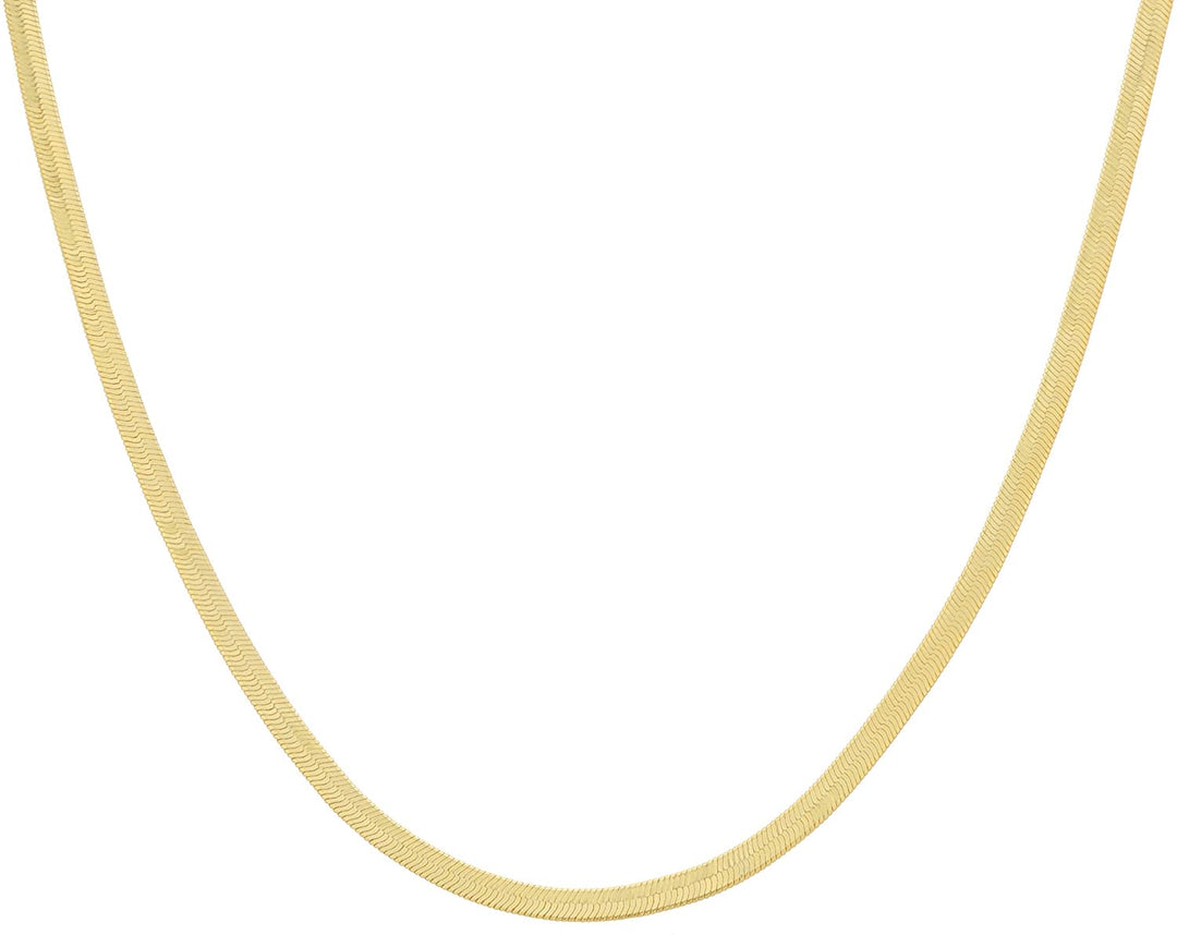 14K HERRINGBONE NECKLACE
