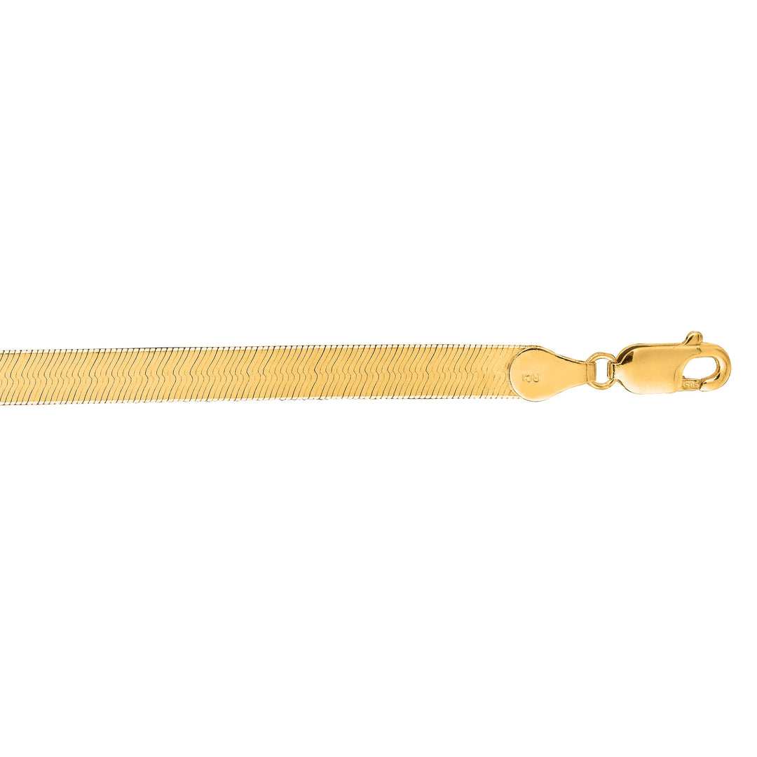 14K HERRINGBONE BRACELET