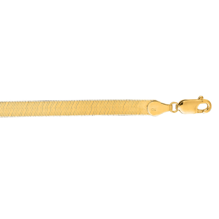 14K HERRINGBONE BRACELET