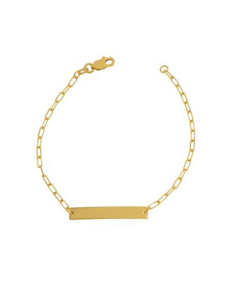 14K LINK CHILDRENS ID BRACELET