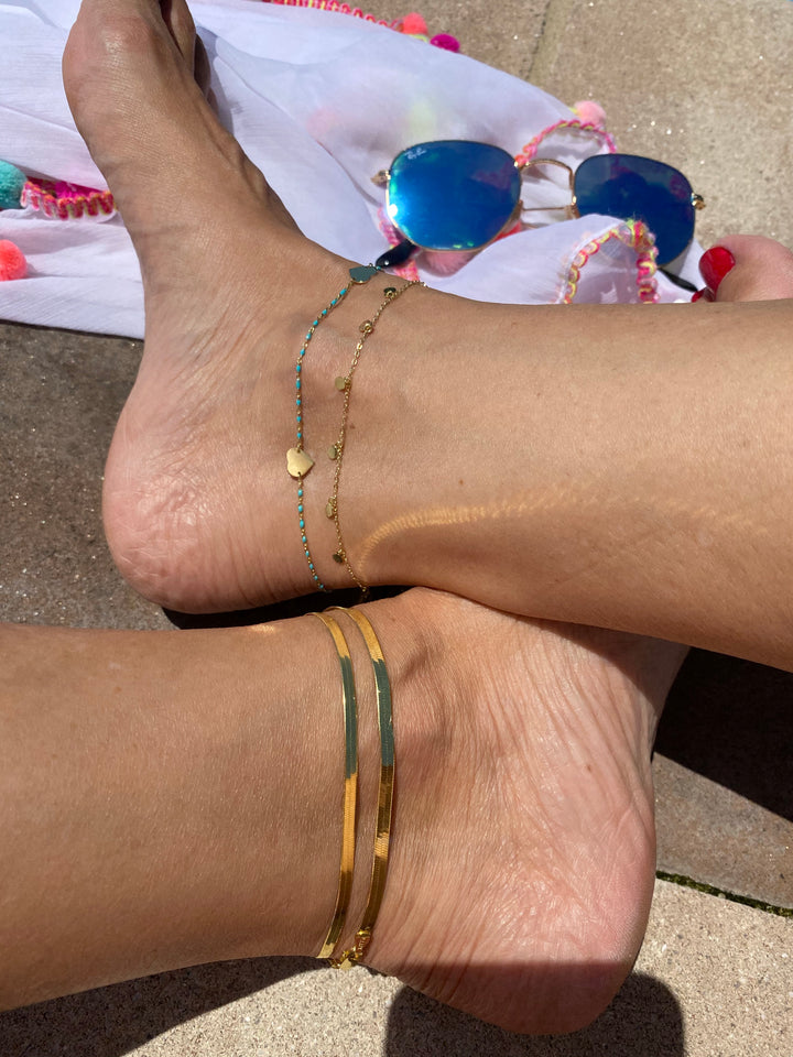 HERRINGBONE ANKLET