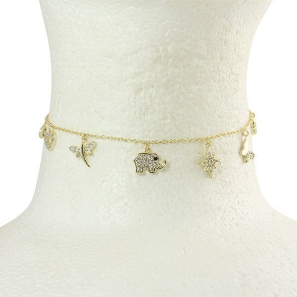 CHARM CHAIN CHOKER - adammarcjewels