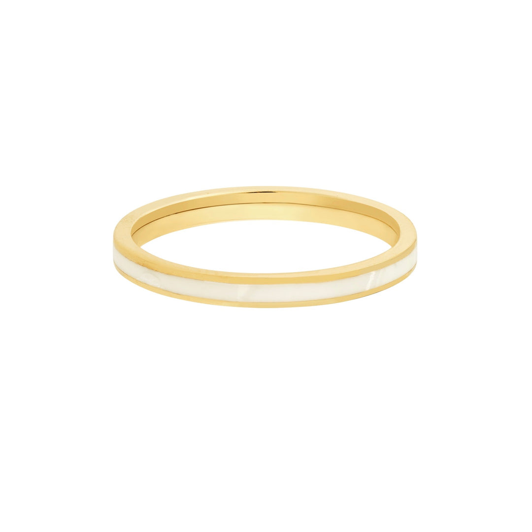 white enamel band