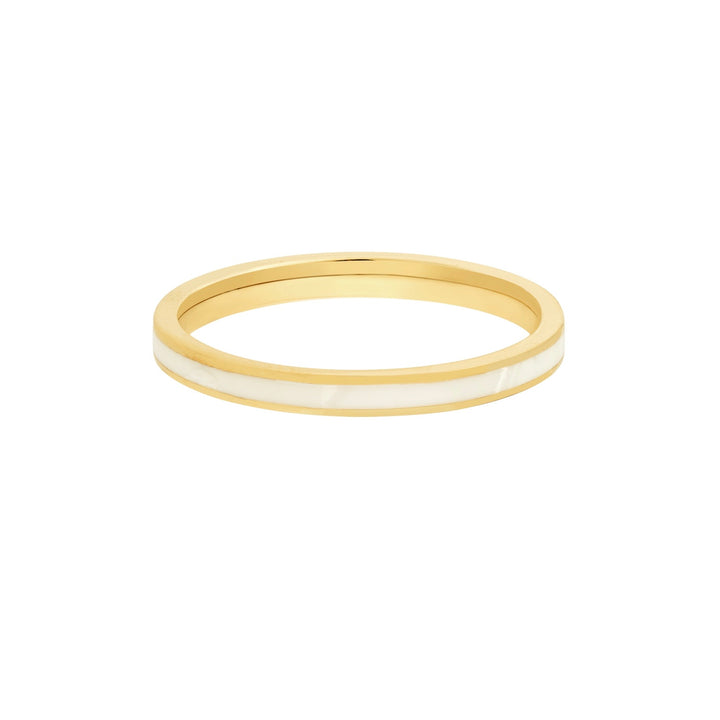 white enamel band