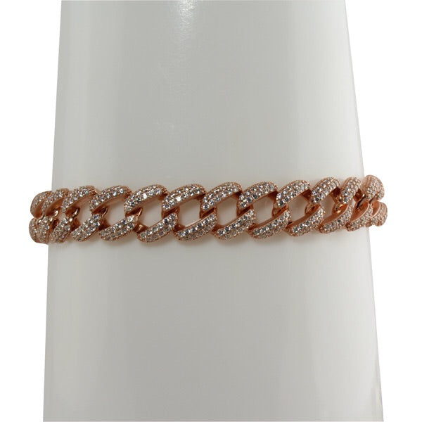 Silver Cuban link bracelet 