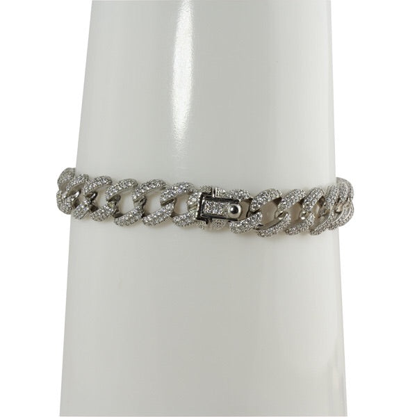 Cz Cuban link bracelet