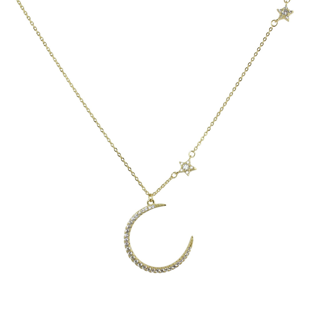 moon &amp; stars necklace