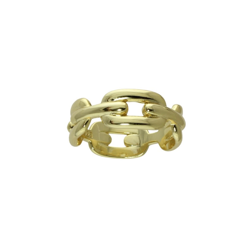 gold paperclip ring