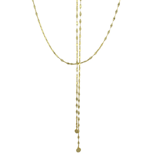 MIRRORED DOUBLE LAYER LARIAT