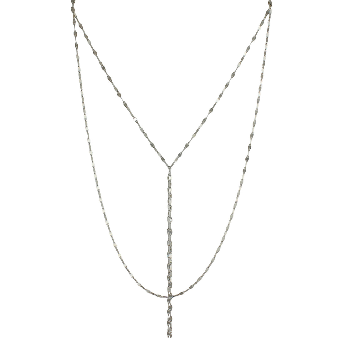 MIRRORED DOUBLE LAYER LARIAT