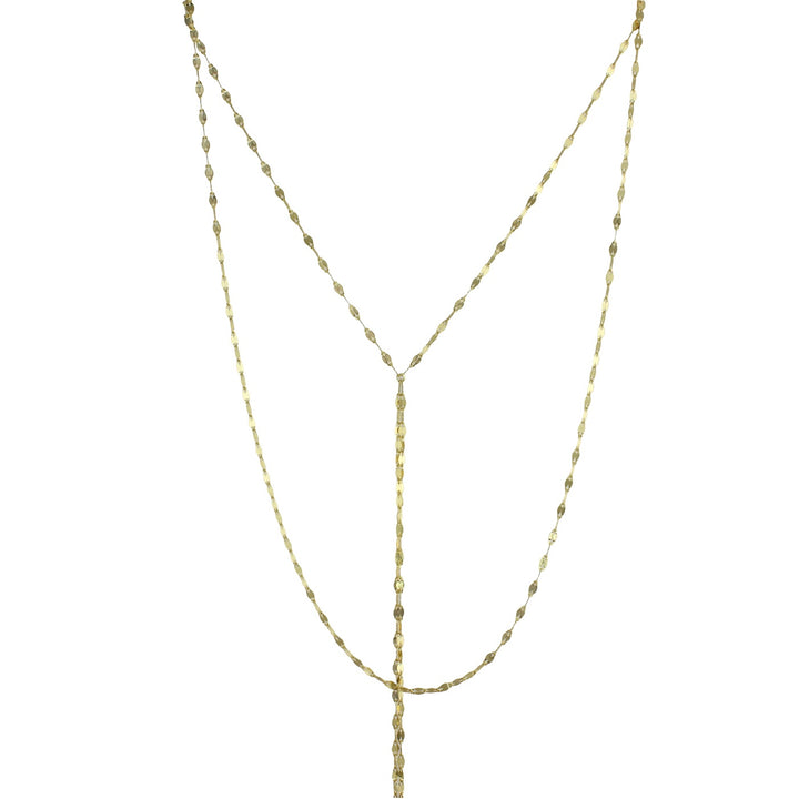 MIRRORED DOUBLE LAYER LARIAT