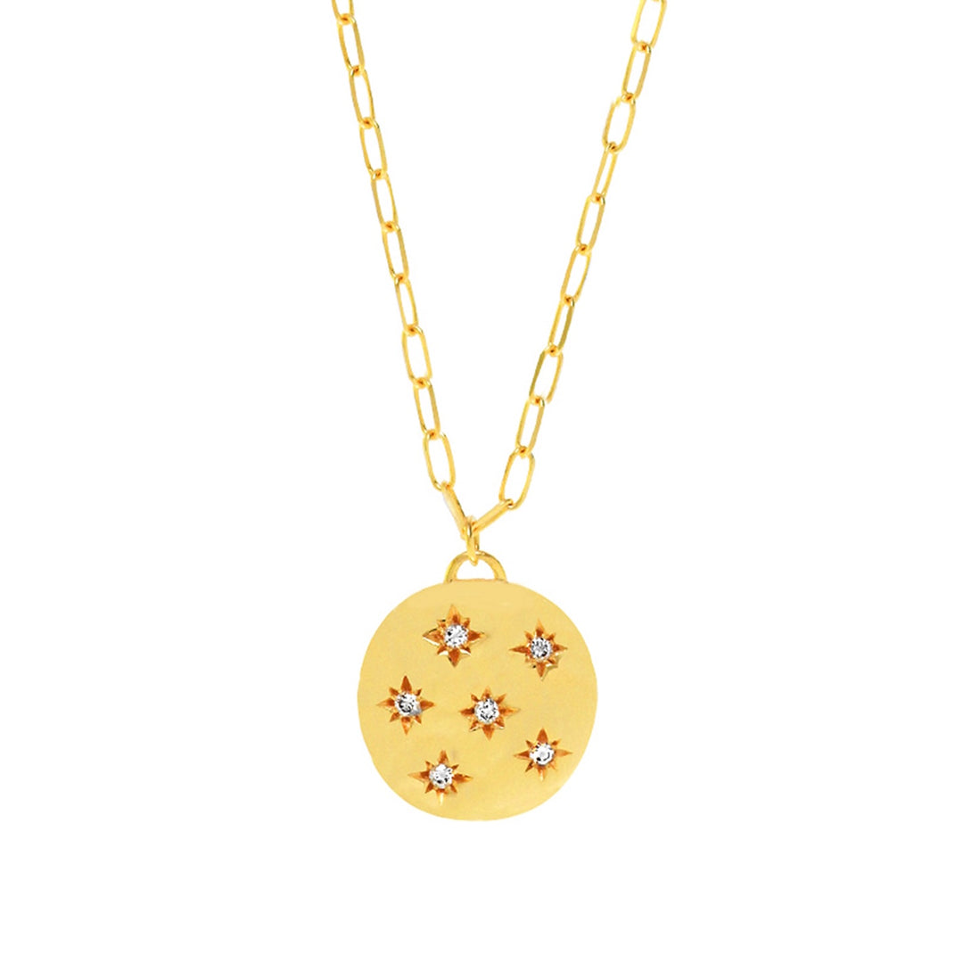 diamond medallion necklace