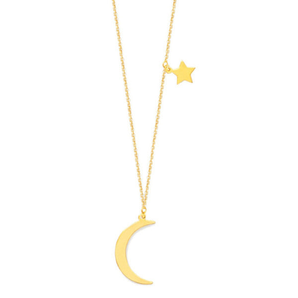 moon & star necklace