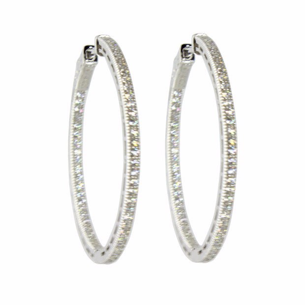 PAVÈ MEDIUM HOOPS