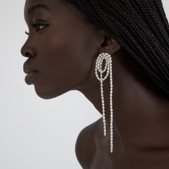 WRAP &amp; DROP SHOULDER DUSTER EARRINGS